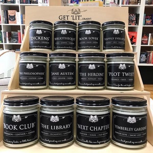 The Library Soy Candle Old Books Eucalyptus Lavender As Seen on Oprah & Buzzfeed Gifts for Book Lovers image 9