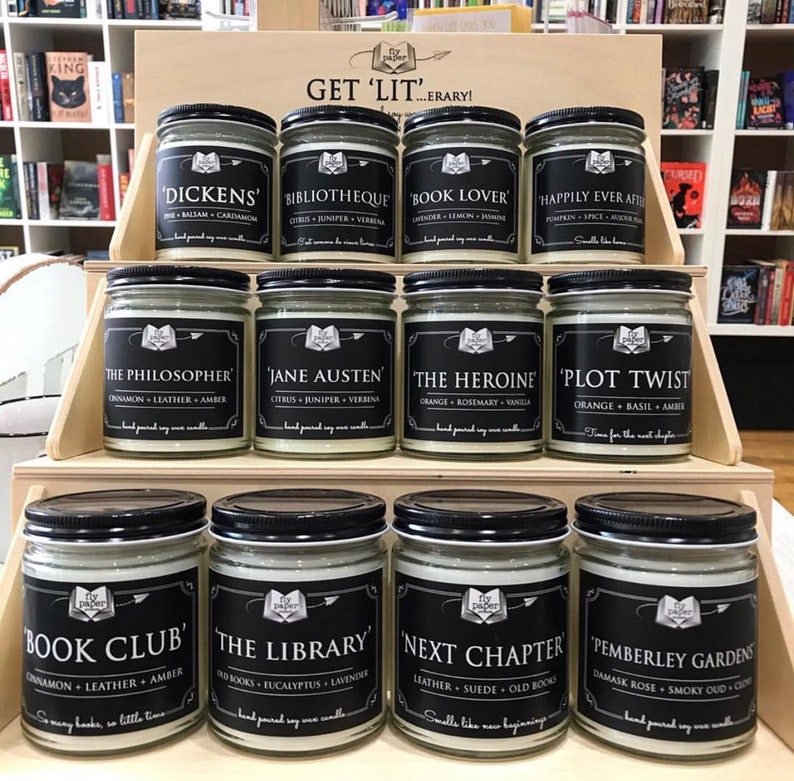 The Library Soy Candle Old Books Eucalyptus Lavender As Seen on Oprah & Buzzfeed Gifts for Book Lovers image 9