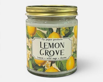 Lemon Grove 9oz Candle - Lemon + Wild Sage + Thyme