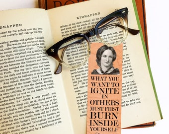Marcador Charlotte Bronte - Eco Friendly - Regalo literario - Regalos para los amantes de los libros -