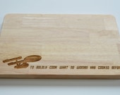 Star Trek Engraved Wood Chopping Board, To Boldly Go Quote, Cheeseboard, Star Ship Enterprise, Birthdays, Trekkie, 2 SIZES