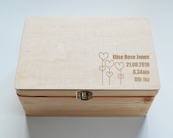 Personalised Baby Keepsake Box