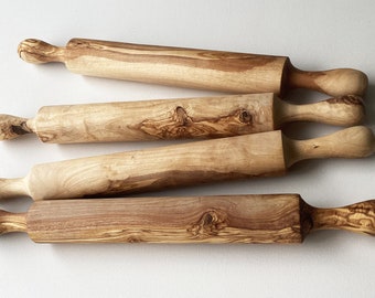 Olive Wood Traditional Rolling Pin