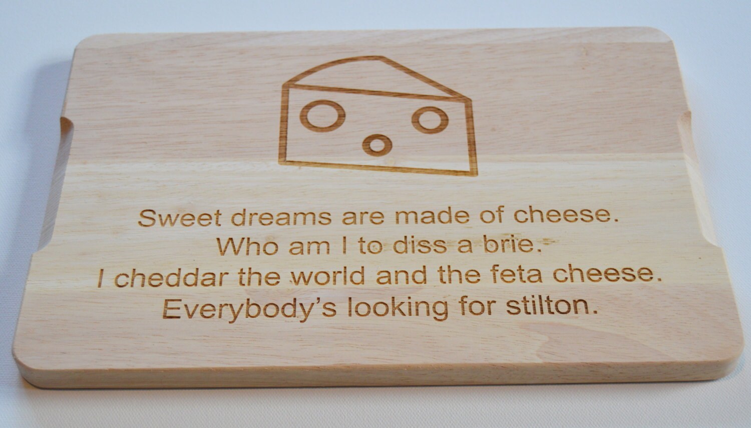 Cheese Board Engraved Solid Wood Cheese Board Cutting Board Etsy
