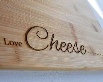 Cheese Board for Cheese Lovers, Bamboo Wood Chopping Board - Cutting Board
