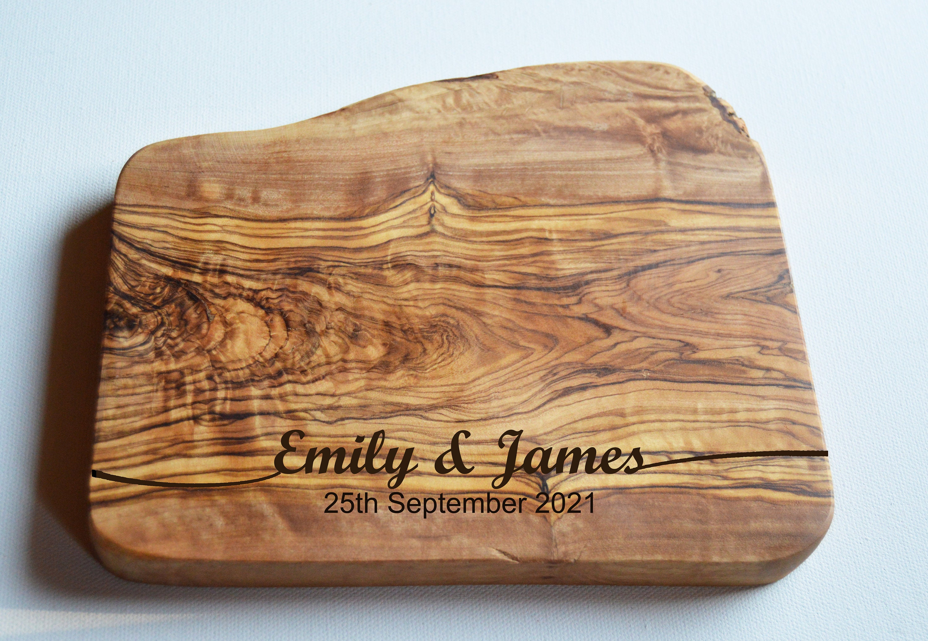 Personalised Solid Olive Cheese Board Wedding Chopping Board Etsy UK