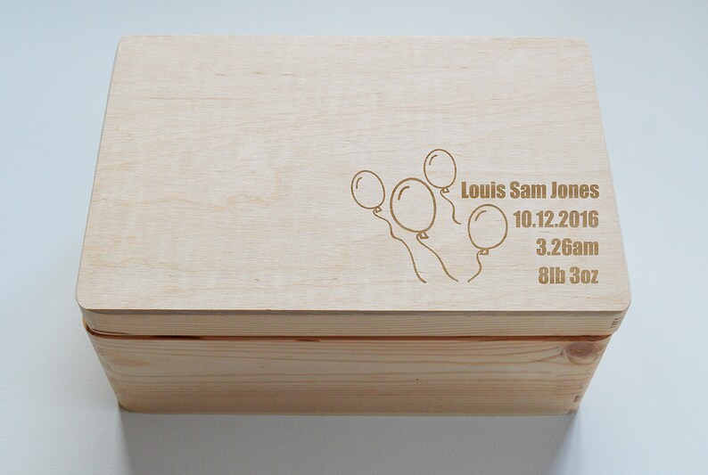 Personalised Baby Keepsake Box Etsy UK