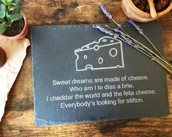 Cheese Slate Board, Cheese Lovers, Stilton Cheese, Cheese Slate Plate