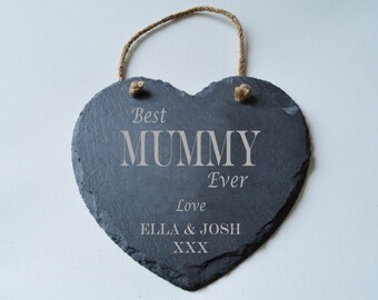 Personalised Engraved Slate Heart, Birthday Gift, House Gift, Anniversary, Valentines, Fathers day Gift