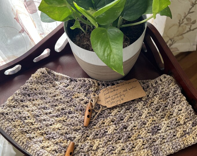 100% Wool Cowl W/Wood Buttons (Pullover Style)