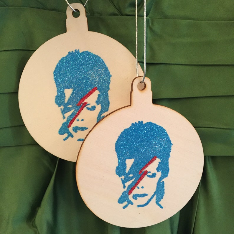 David Bowie Christmas Ornament 2021