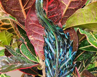 Hand Sculpted glass leaves