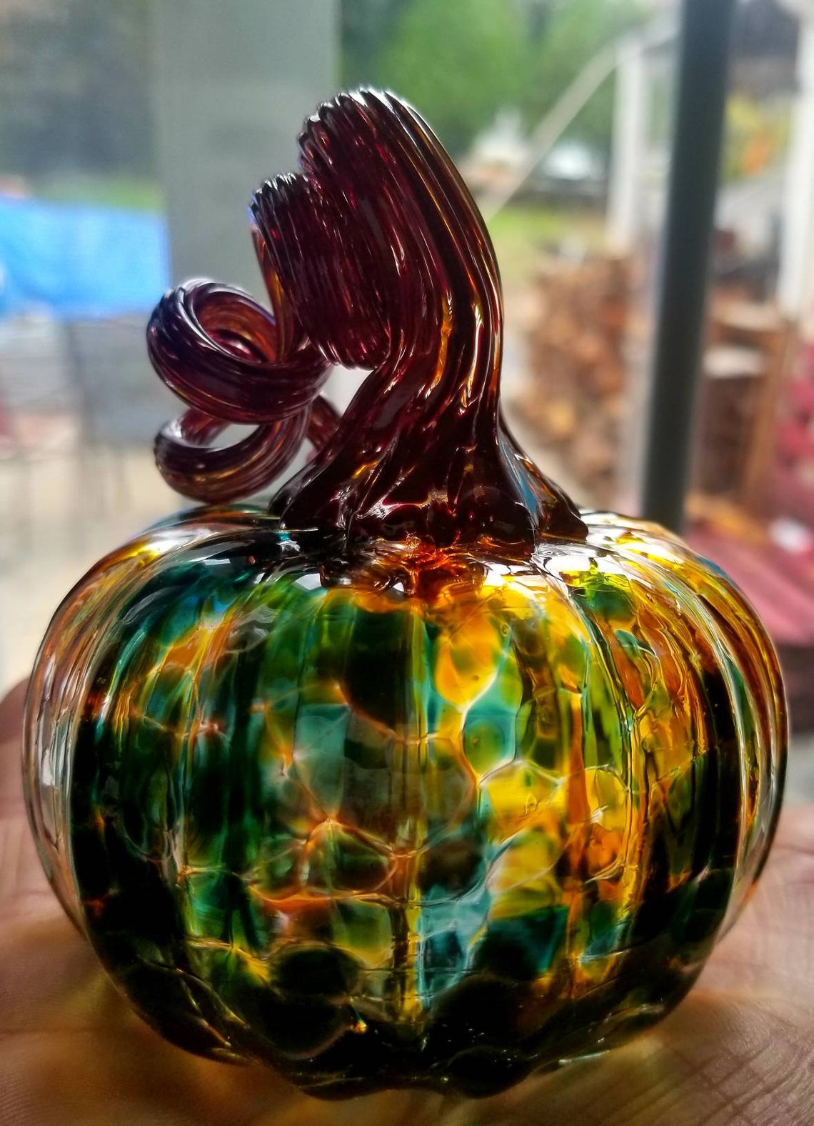 Handblown glass pumpkinsLarge Etsy