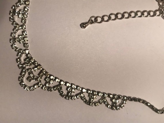 Vintage rhinestone choker