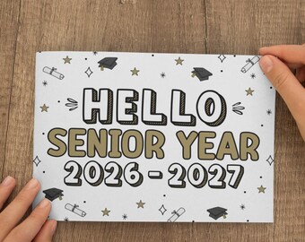 Senior 2027 DIGITAL Print - Instant Download DIY Class of 2027 Photo Prop