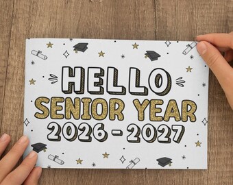 Senior 2027 DIGITAL Print - Instant Download DIY Class of 2027 Photo Prop