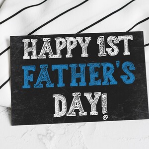 Stampa digitale su lavagna per la festa del papà 2025 - Download immediato - Regalo per papà per la prima festa del papà