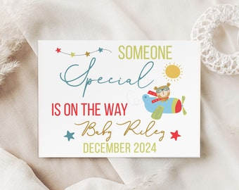 Pregnancy Announcement Print Someone Special is on the Way - Printable Photo Prop for Moms to Be