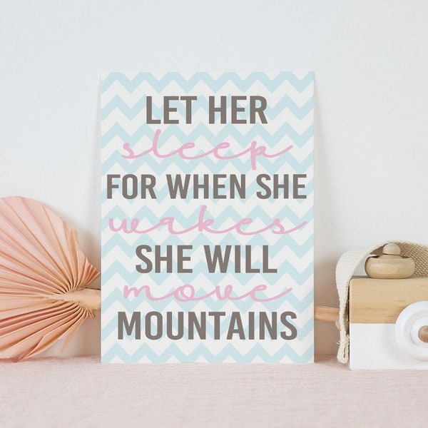 Shakespeare Quote Printable – Let Her Sleep Nursery Art (Digital Download)