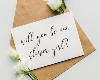 Will You Be our Flower Girl Printable Card for Weddings - DIGITAL Instant Download Flower Girl Print