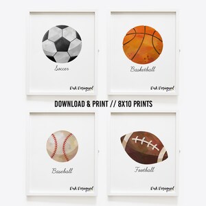 Sports Printable Wall Art DIGITAL - Instant Download DIY Baseball ...