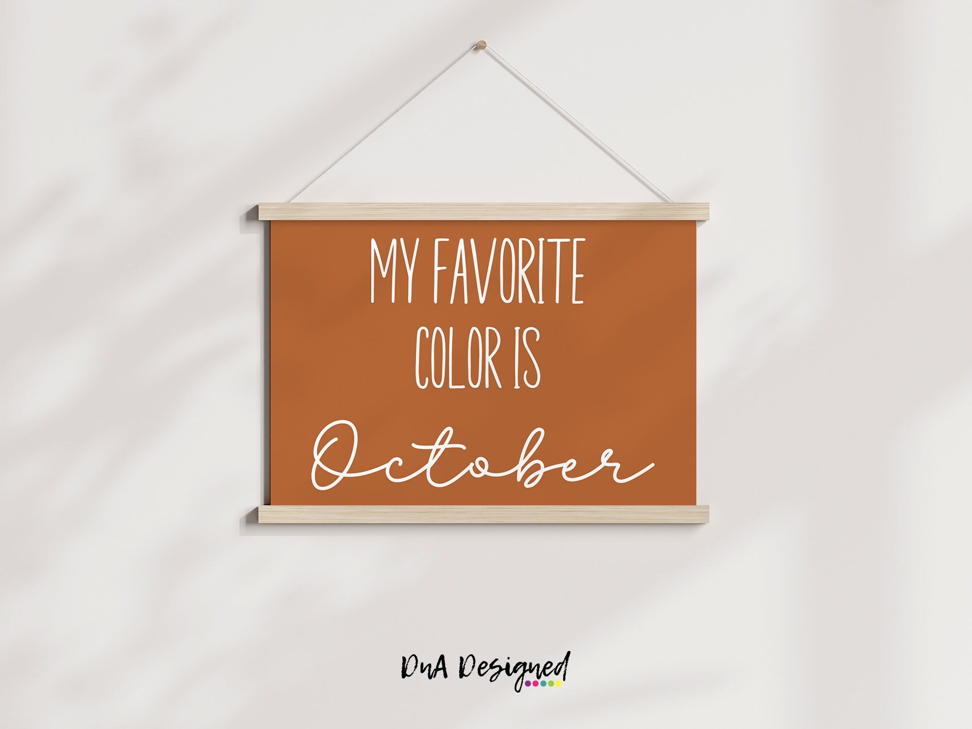 October Printable Art – Fall Seasonal Home Decor (digital Download) - Etsy, image size:2000x1500