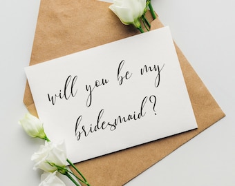 Will You Be my Bridesmaid Printable Card for Weddings - DIGITAL Instant Download Bridesmaid Print