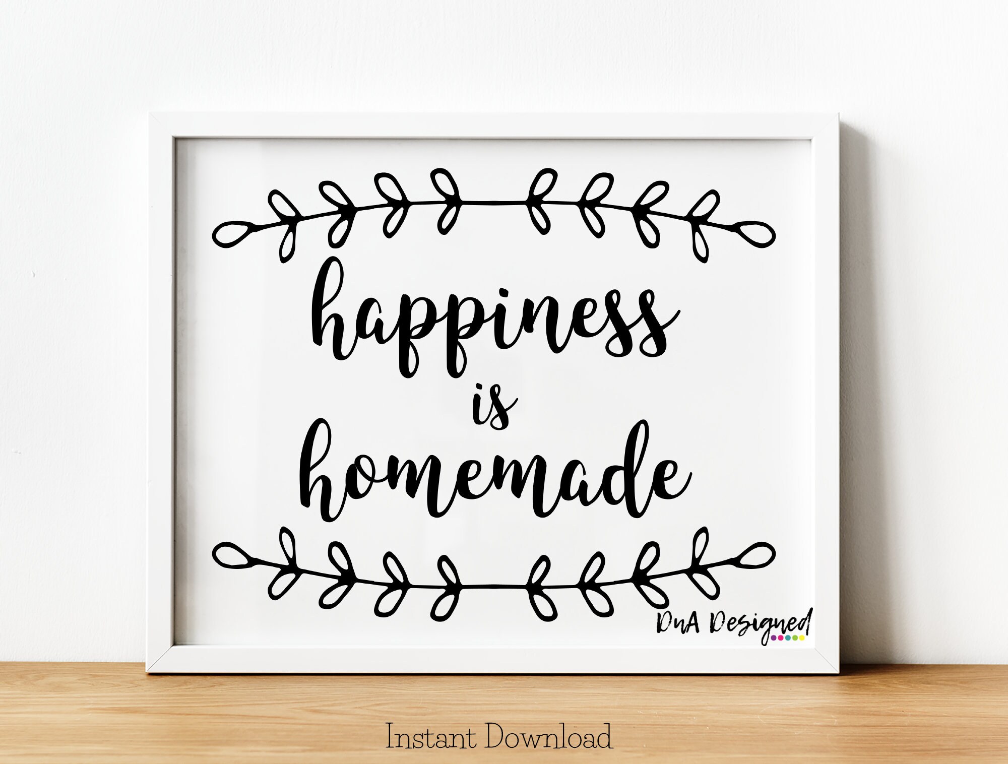 Happiness is Homemade DIGITAL Print Instant Download | Etsy