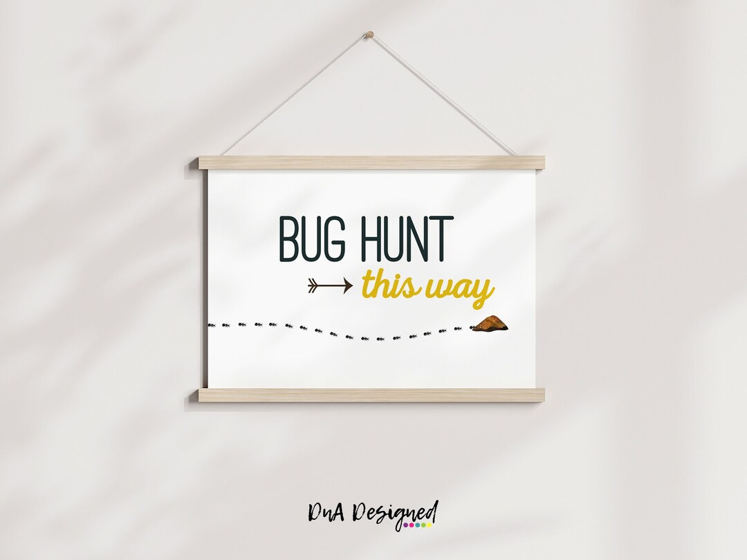 Bug Hunt Party Sign Printable – Kids Birthday Decor (digital Download ...
