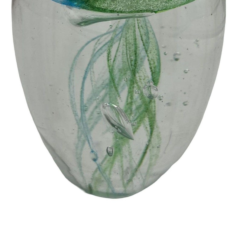 Coastal Beach Sea Green Hand-Blown Glass Case Jellyfish image 5