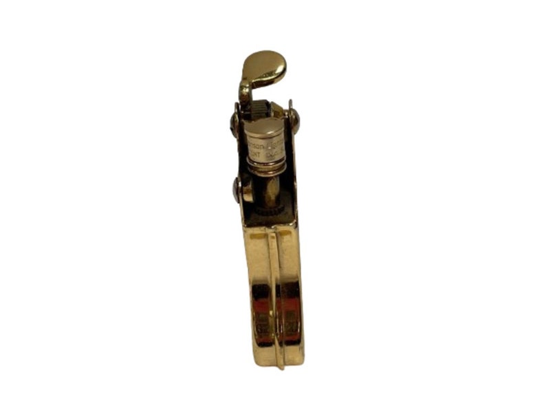 Gold Plated Ronson Banjo Stylish Design Petrol Lighter, Japan image 3