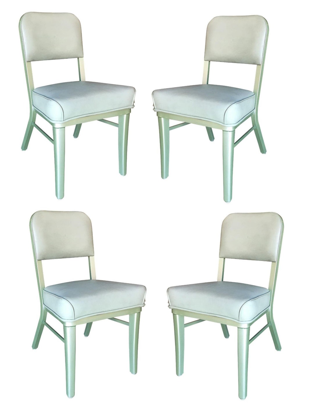 Set of Seafoam Green Model 233 Steelcase Industrial Tanker