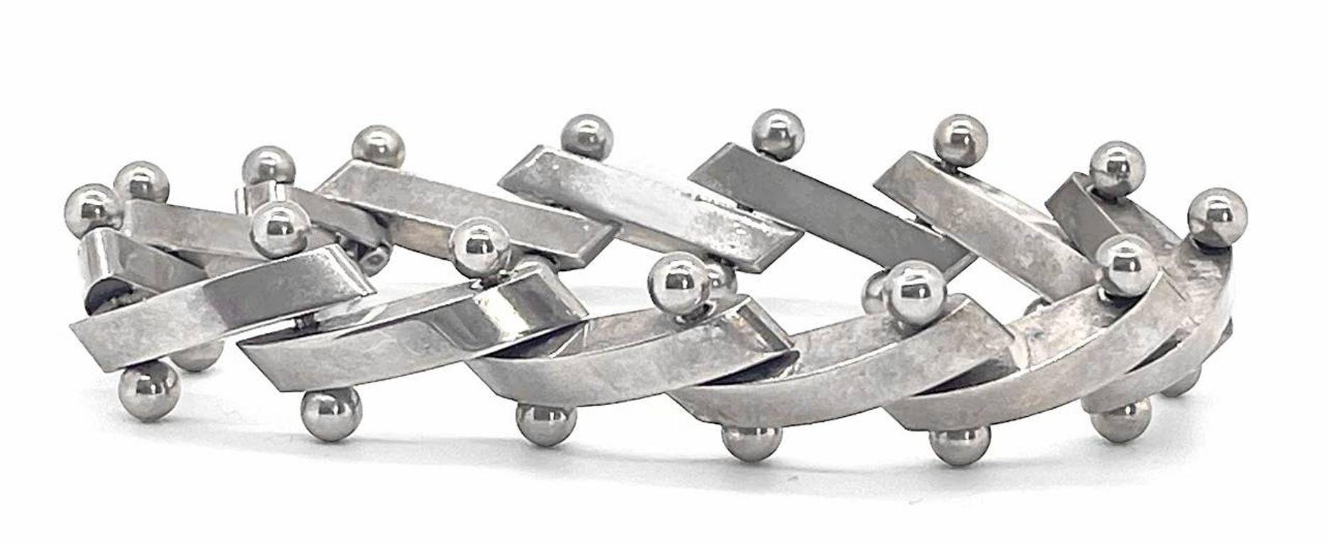 Mid-century Heavy 925 Sterling Silver 