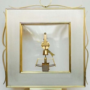 Kieninger & Obergfell German Regency Brass Mantel Clock image 5