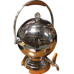 Art Deco Chrome & Bakelite Coffee Percolator by Manning Bowman
