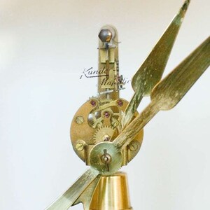 Kieninger & Obergfell German Regency Brass Mantel Clock image 8