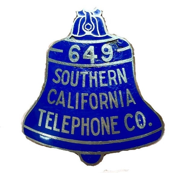 Vintage Southern California Telephone Company Badg