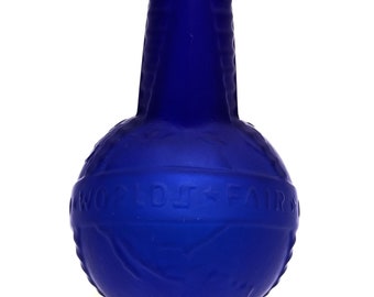 CVV Frosted Vianne World Fair Cobalt Blue Globe