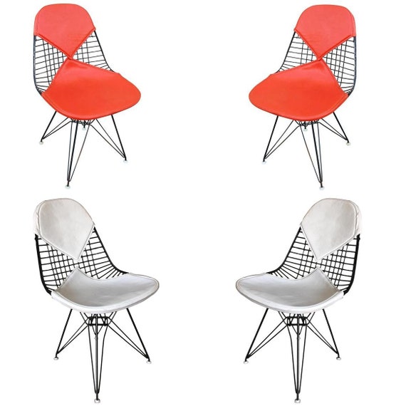 Charles Eames Orange DKR Bikini Chair for Herman Miller Set - Singapore