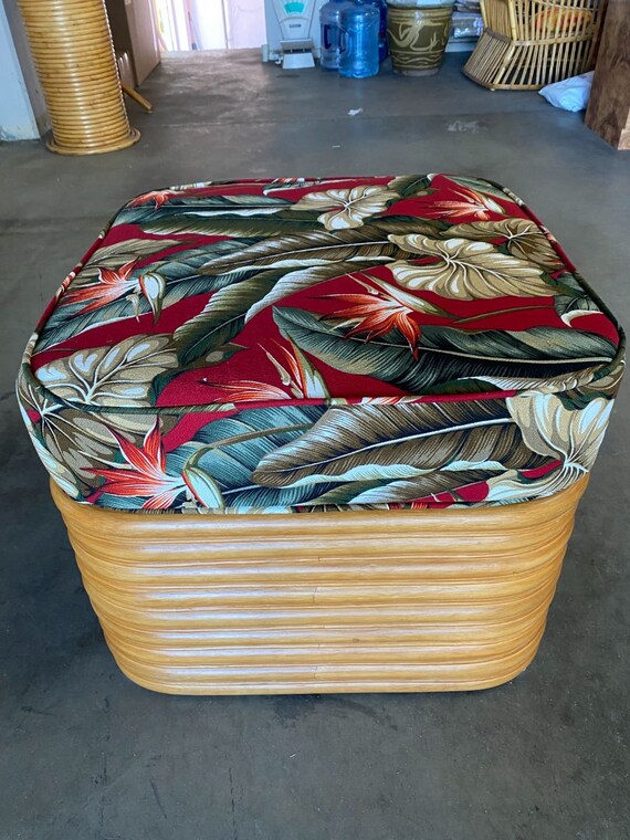 Rattan ottoman stool deals