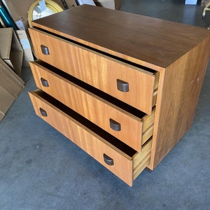 George Nelson Inspired Walnut Lowboy Dresser image 4