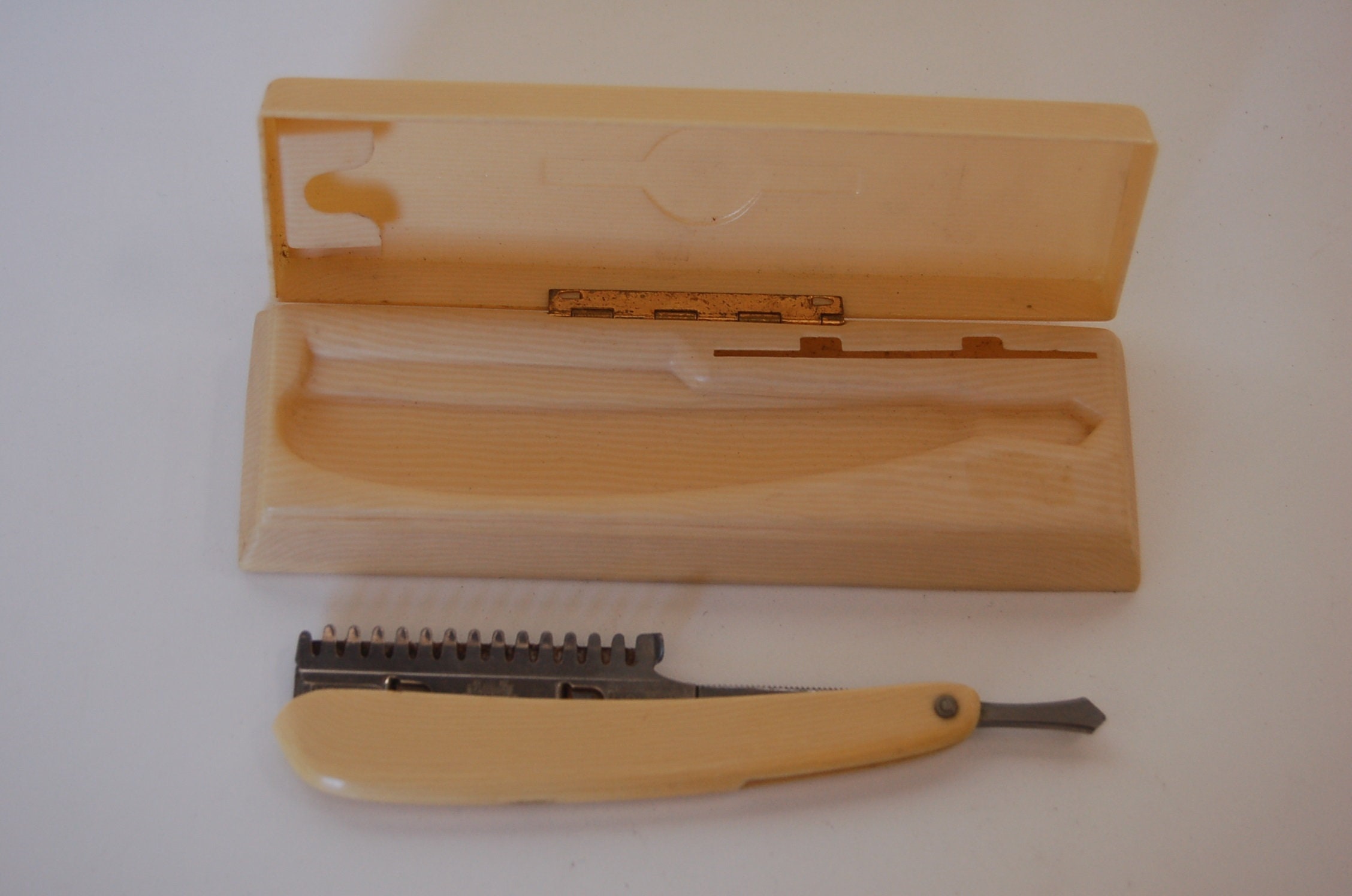 Antique 1920's Durham Duplex Straight Razor French Ivory | Etsy