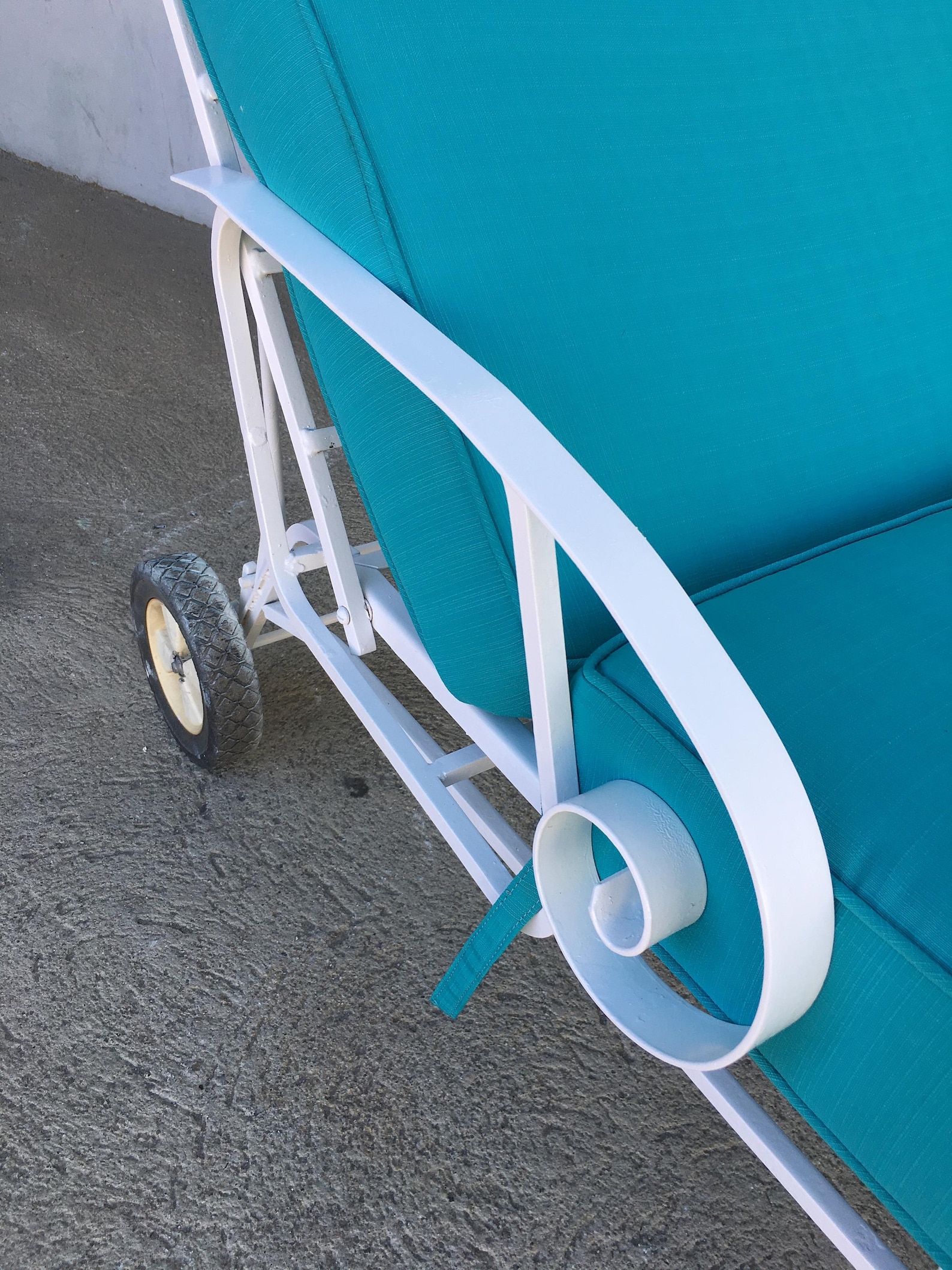 Steel Scrolling Reclining Outdoor / Patio Chaise Lounge by Etsy