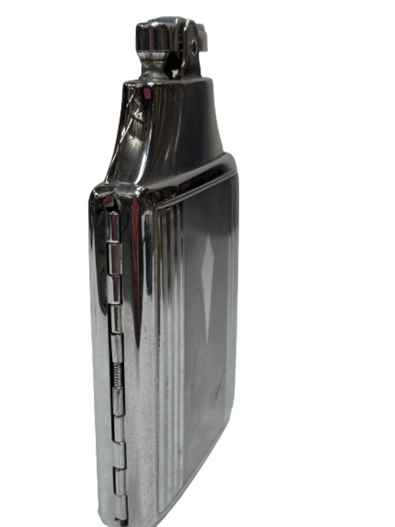 Art Deco Ronson Mastercase Cigarette Lighter Case Combo With Original