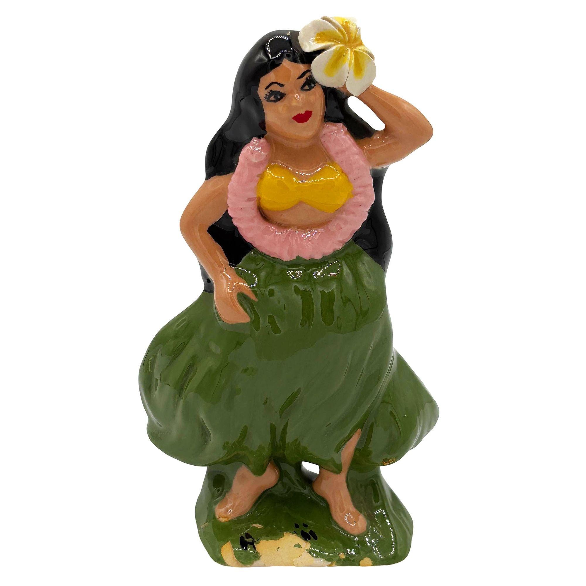 Vintage Porcelain Hula Girl - Etsy