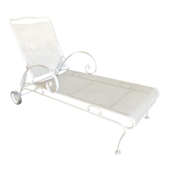 iron patio chaise lounge