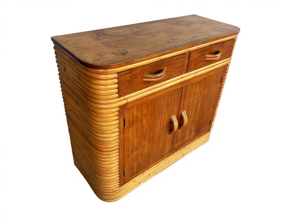 Mahogany rattan cabinet online