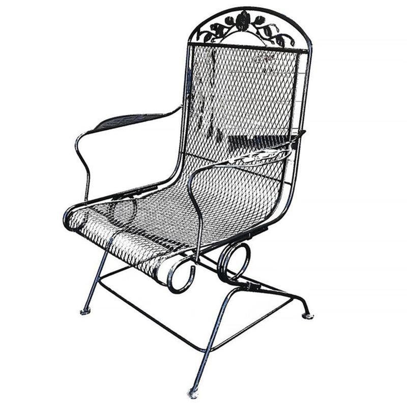 Wrought iron coil 2024 spring patio set