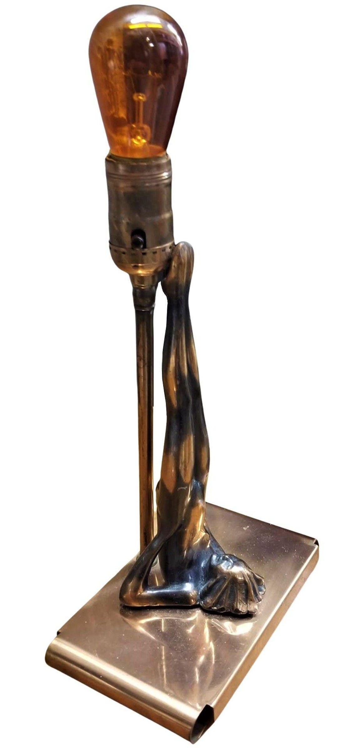 Rare Copper Frankart #220 "legs Up" Nude Female Figuring Table Lamp - Etsy