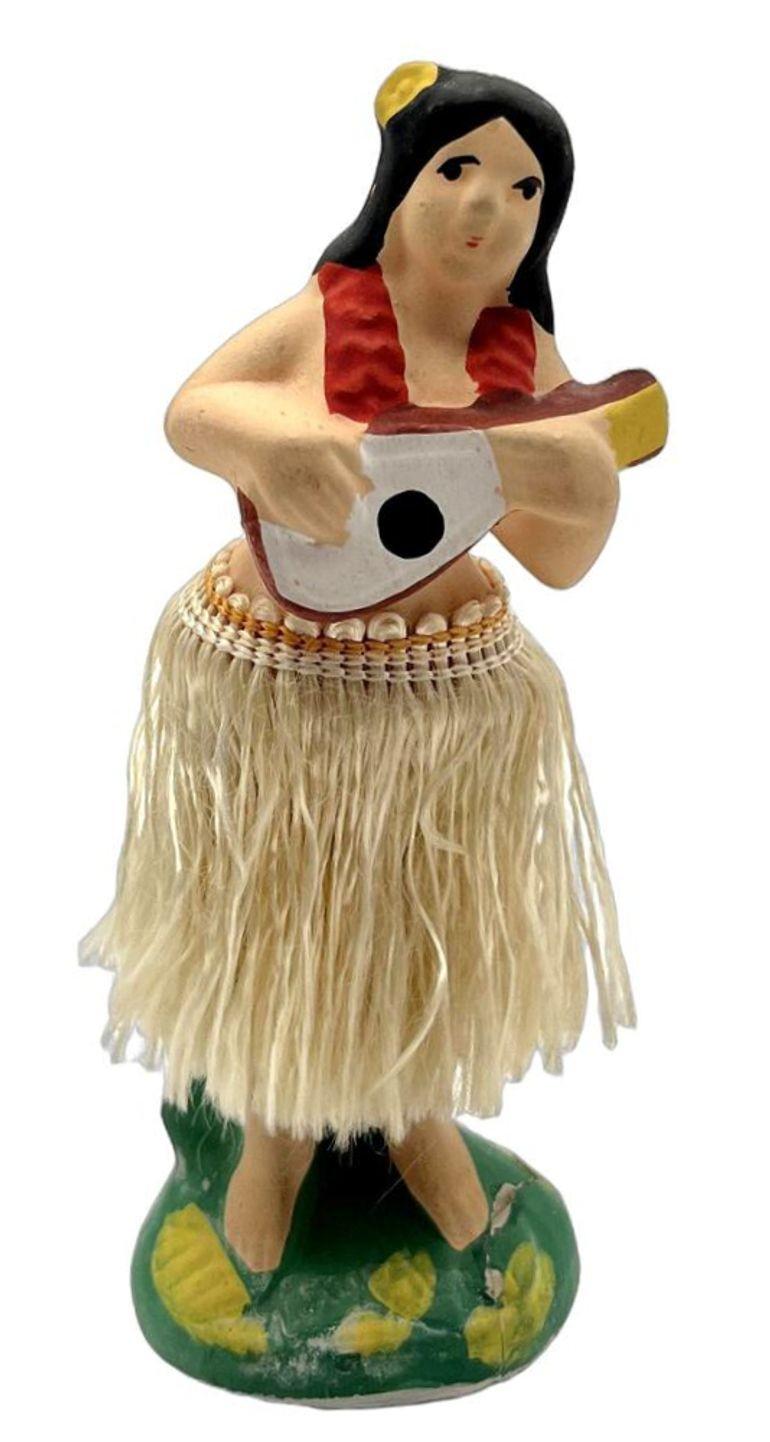 Vintage Hula Girl With Ukulele - Etsy